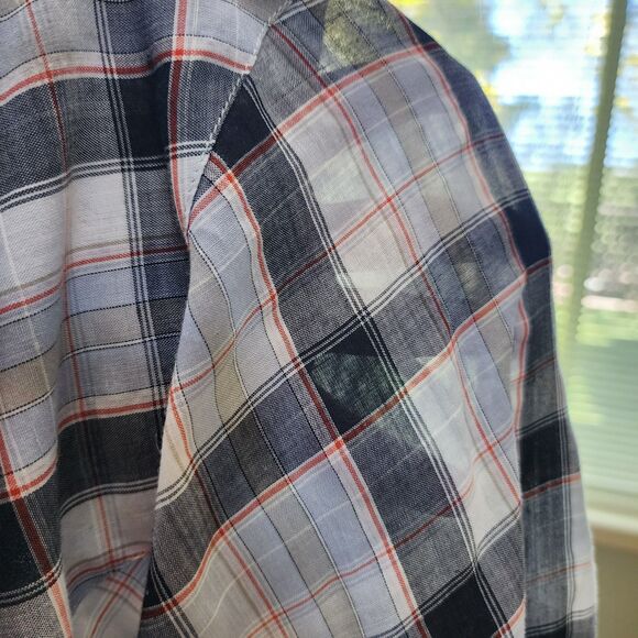 Vintage Sheplers Men's Plaid Button Down Western Shirt Sz L - Picture 7 of 10